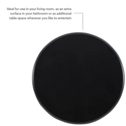 Kirkland's Home Accent & End Tables-Wood Round Base Side Table