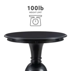 Kirkland's Home Accent & End Tables-Wood Round Base Side Table