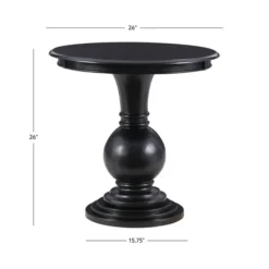 Kirkland's Home Accent & End Tables-Wood Round Base Side Table
