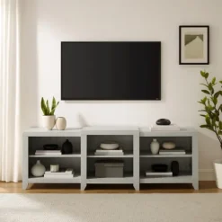 Kirkland's Home Tv Stands & Media Consoles-Wood 6-Shelf Media Cabinet