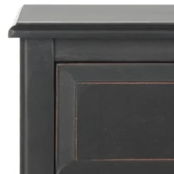 Kirkland's Home Accent & End Tables-Wood Side Table With Baskets