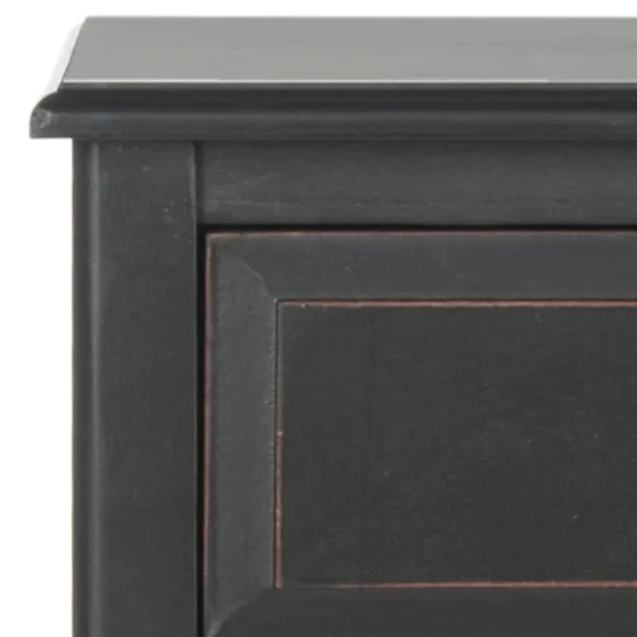 Kirkland's Home Accent & End Tables-Wood Side Table With Baskets