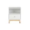 Kirkland's Home Nightstands-Wood Single Drawer Footed Nightstand