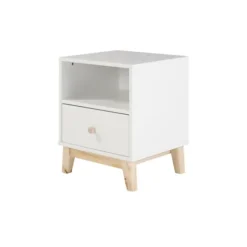 Kirkland's Home Nightstands-Wood Single Drawer Footed Nightstand