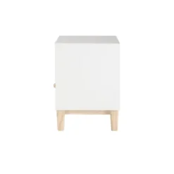 Kirkland's Home Nightstands-Wood Single Drawer Footed Nightstand