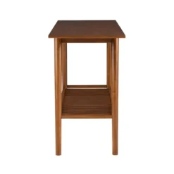 Kirkland's Home Console Tables-Wood Slatted Bottom Shelf Console Table