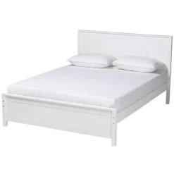Kirkland's Home Beds & Headboards-Wood Slatted Queen Bed Frame