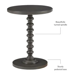 Kirkland's Home Accent & End Tables-Wood Spindle Side Table