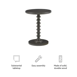Kirkland's Home Accent & End Tables-Wood Spindle Side Table