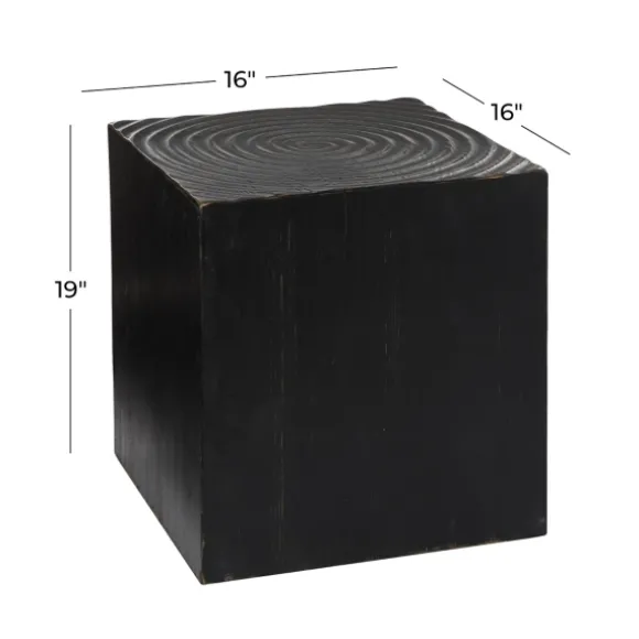 Kirkland's Home Accent & End Tables-Wood Square Accent Table