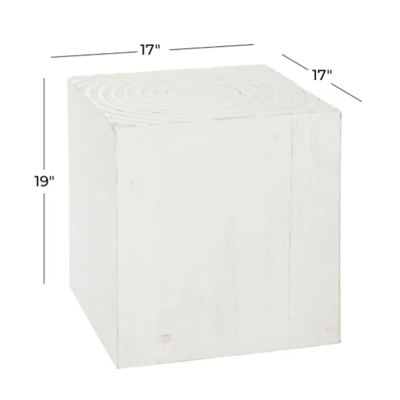Kirkland's Home Accent & End Tables-Wood Square Frame Accent Table