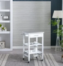 Kirkland's Home Kitchen Islands & Bar Carts-Wood 2-Tier Kitchen Cart