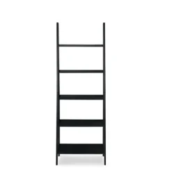 Kirkland's Home Bookshelves-Wood 5-Tier Ladder Bookshelf