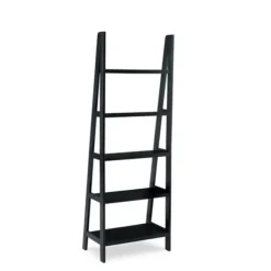Kirkland's Home Bookshelves-Wood 5-Tier Ladder Bookshelf
