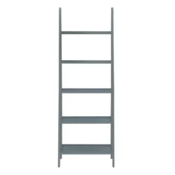Kirkland's Home Bookshelves-Wood 5-Tier Ladder Bookshelf