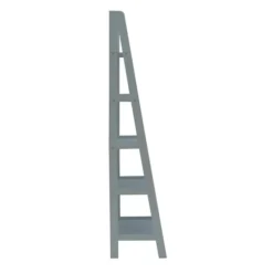 Kirkland's Home Bookshelves-Wood 5-Tier Ladder Bookshelf