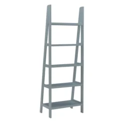 Kirkland's Home Bookshelves-Wood 5-Tier Ladder Bookshelf