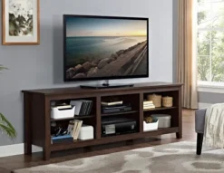Kirkland's Home Tv Stands & Media Consoles-Wood Tv Stand, 70 In.