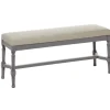 Kirkland's Home Benches & Ottomans-Wood Upholstered Burlap Seat Bench