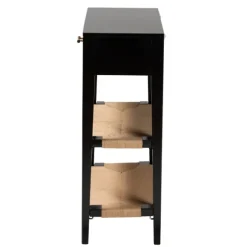 Kirkland's Home Console Tables-Wood Woven Shelves Console Table