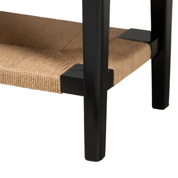Kirkland's Home Console Tables-Wood Woven Shelves Console Table