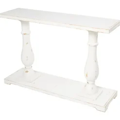 Kirkland's Home Console Tables-Wooden Baluster Leg Console Table