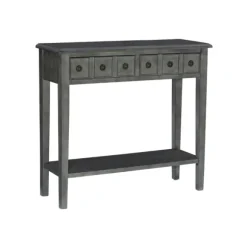 Kirkland's Home Console Tables-Wooden Console Table With Double Drawers