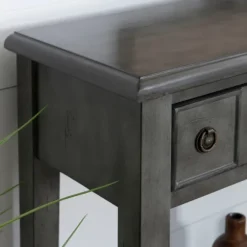 Kirkland's Home Console Tables-Wooden Console Table With Double Drawers