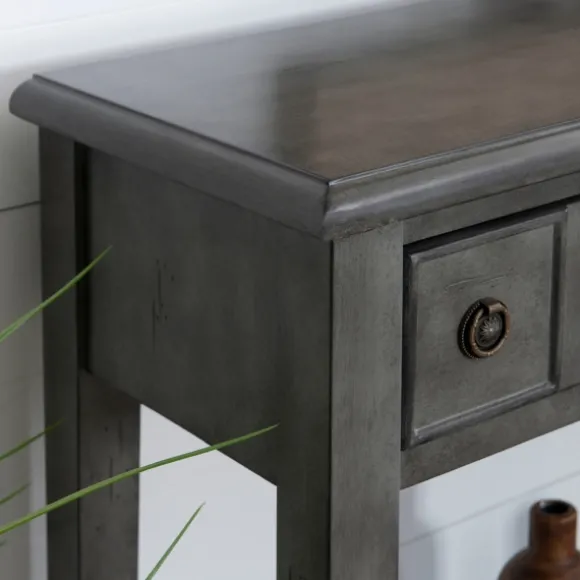 Kirkland's Home Console Tables-Wooden Console Table With Double Drawers