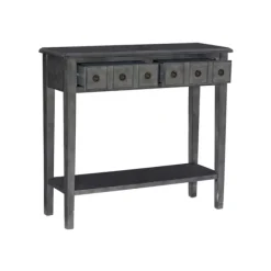 Kirkland's Home Console Tables-Wooden Console Table With Double Drawers