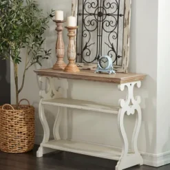 Kirkland's Home Console Tables-Wooden 2-Shelf Console Table