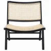 Kirkland's Home Accent Chairs-Woven Rattan Low-Slung Accent Chair