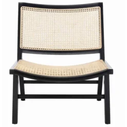 Kirkland's Home Accent Chairs-Woven Rattan Low-Slung Accent Chair
