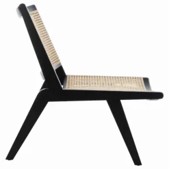 Kirkland's Home Accent Chairs-Woven Rattan Low-Slung Accent Chair