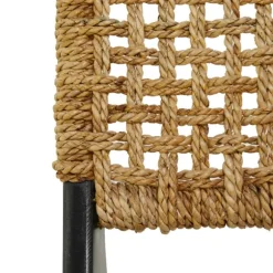 Kirkland's Home Accent Chairs-Woven Seagrass And Teakwood Accent Chair