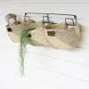 Kirkland's Home Wall Storage-Woven Seagrass Baskets On Metal Frame