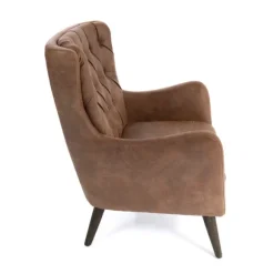 Kirkland's Home Accent Chairs-Wyatt Chester Faux Leather Accent Chair