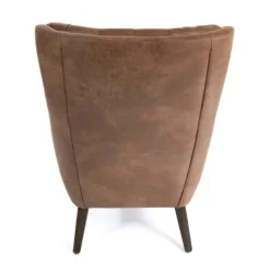 Kirkland's Home Accent Chairs-Wyatt Chester Faux Leather Accent Chair