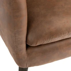 Kirkland's Home Accent Chairs-Wyatt Chester Faux Leather Accent Chair
