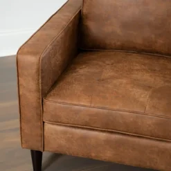 Kirkland's Home Accent Chairs-Wyatt Faux Leather Armchair