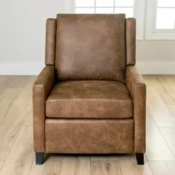 Kirkland's Home Accent Chairs-Wyatt Faux Leather Recliner