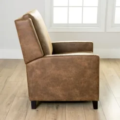 Kirkland's Home Accent Chairs-Wyatt Faux Leather Recliner