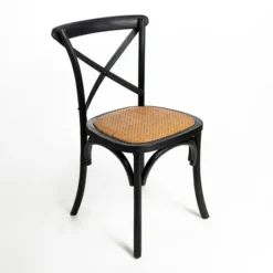 Kirkland's Home Dining Chairs-X Frame Cane Seat Dining Chair
