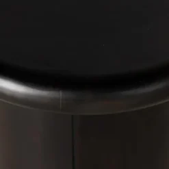 Kirkland's Home Accent & End Tables-Zach Charcoal Wood Pedestal End Table