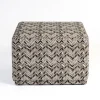 Kirkland's Home Benches & Ottomans-Zig Zag Upholstered Ottoman