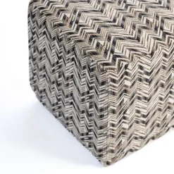 Kirkland's Home Benches & Ottomans-Zig Zag Upholstered Ottoman