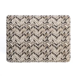 Kirkland's Home Benches & Ottomans-Zig Zag Upholstered Ottoman