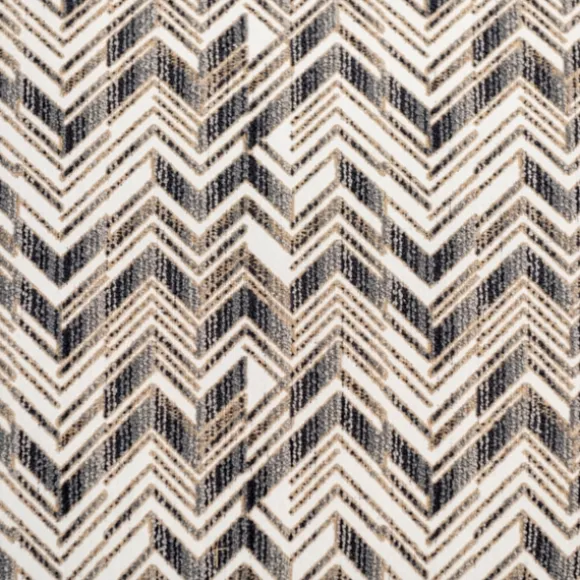 Kirkland's Home Benches & Ottomans-Zig Zag Upholstered Ottoman